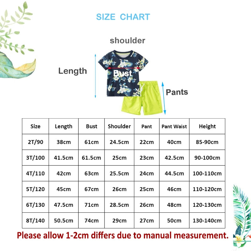 Summer 2022 New Children&#39;s Suit Boys&#39; Short Sleeve T-shirt + Shorts Two-piece Set Summer kids clothing Cotton Children&#39;s Clothes