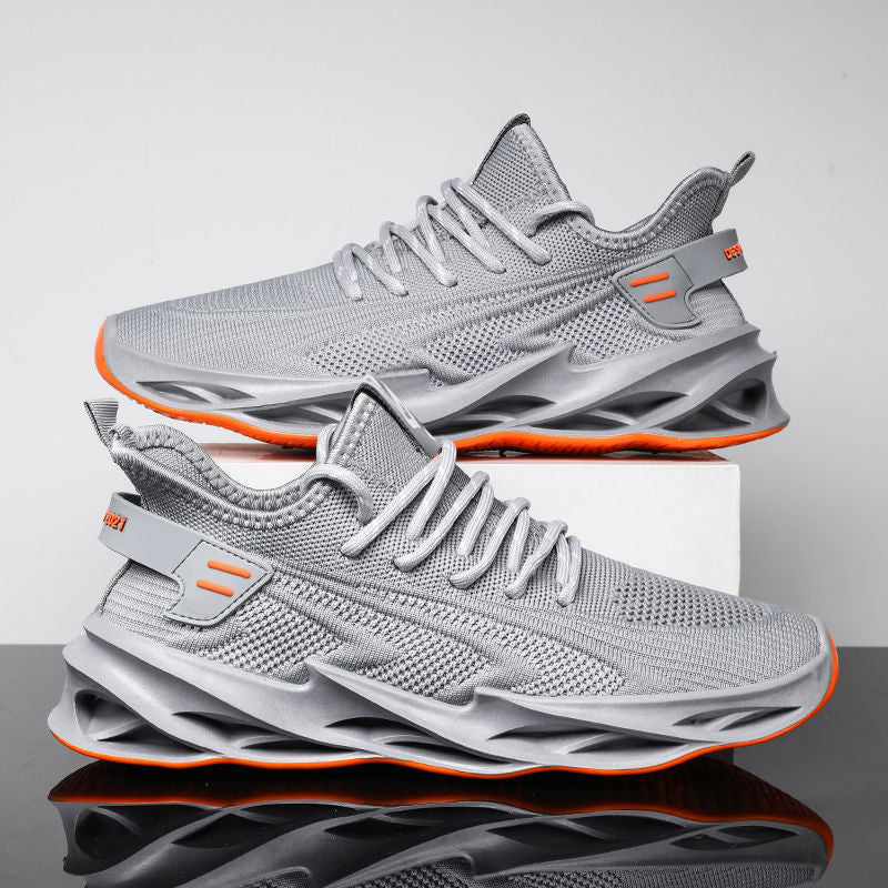 Spring Summer Fashion Mens Running Shoes Mesh Breathable Blade Sneakes Light Weight Sports Shoes Men Training Marathon Sneakes