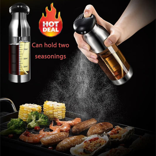 Kitchen Spray Bottle For Oil BBQ Baking Tool Leak-proof Oil Bottle Oil Vinegar Spray Bottles Gravy Boats For Kitchen Convenience
