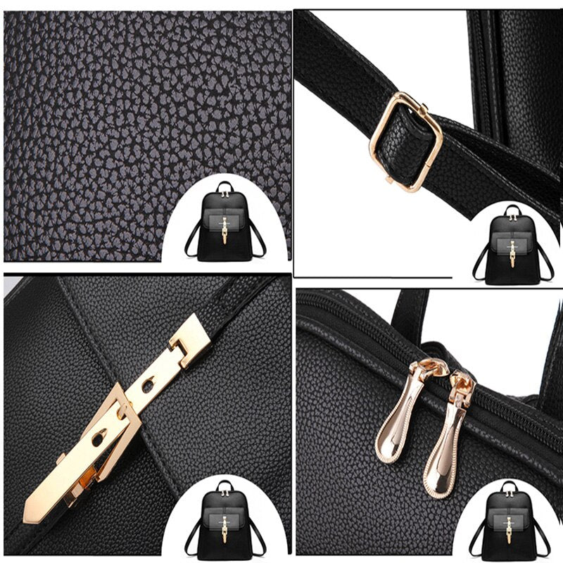 TRAVEASY 2022 Fashion Versatile Zipper Bag Women Large Capacity Cute Girls Single Shoulder Strap Or Double Strap Backpack