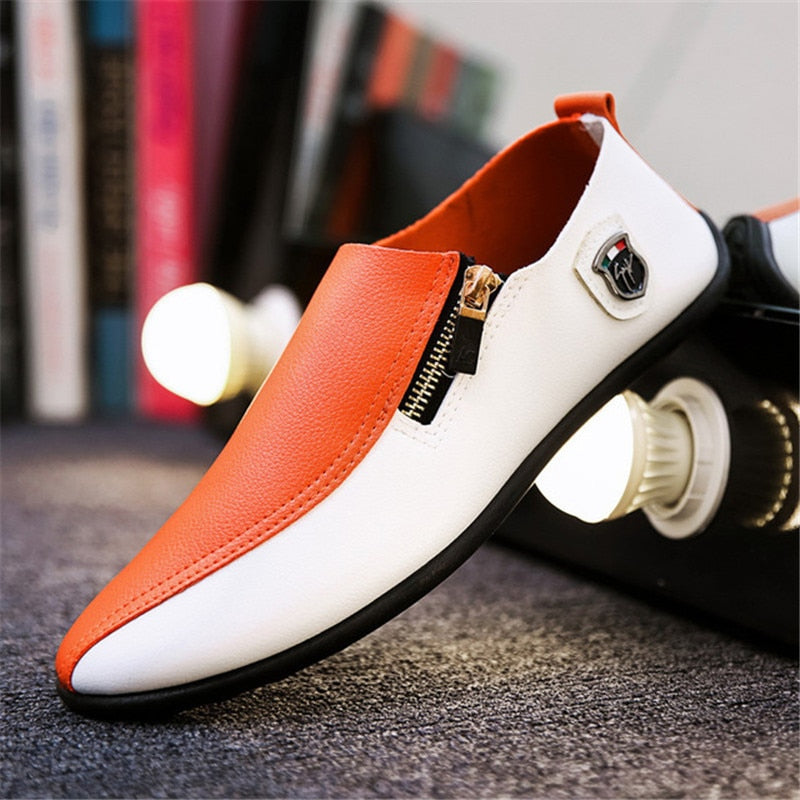 Breathable Solid Color Slip Men Driving Shoes Spring and Autumn New Style Breathable Light Men&#39;s Peas Shoes The British Sneakers