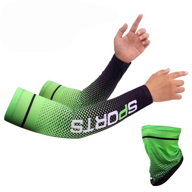 UV Solar Cycling Arm Sleeves For Men Ice Silk Sunscreen Cooling  Bicycle Sports Hand Sleeves Solar Protection for Riding Running