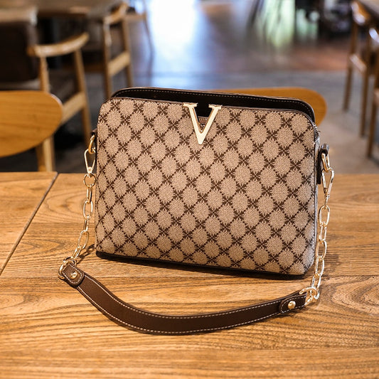 Shoulder Bag For Women 2022 New Trend Luxury Designer Crossbody Messenger Pu Leather Fashion Female Ladies Plaid Phone Handbags