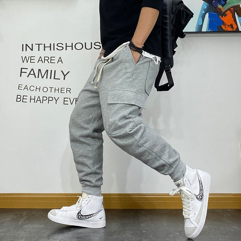 Korean Fashion Hip Hop Loose Couple Sweatpants Harajuku Harem Sports Jogging Pants Streetwear Oversized Joggers Men Clothing