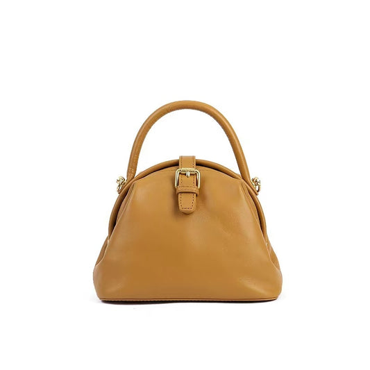ANGENGRUI New Leather Women&#39;s Bag Vintage Magnetic Clasp Handbag Cowhide One Shoulder Messenger Bag