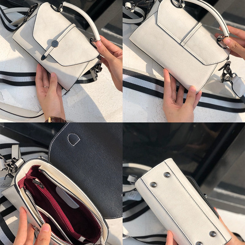 Small Leather Bag Women&#39;s 2022 Fashion Handbag Shoulder Bag Ladies Cowhide Purse Messenger Crossbody Bag Simple and Versatile