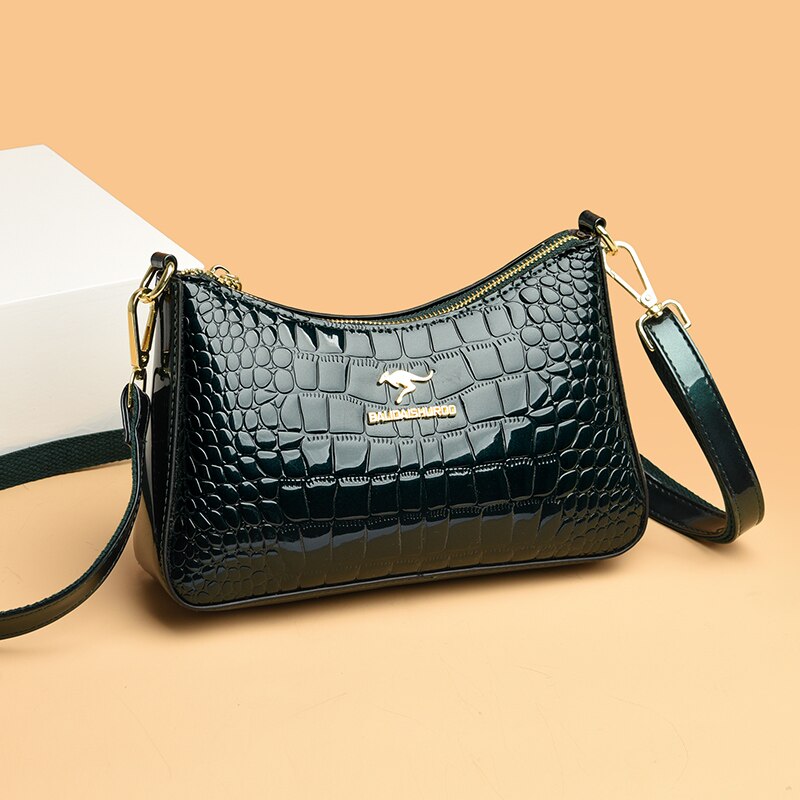 Black Bags For Women 2022 New Luxury Purses And Handbags Designer Bag  Shoulder Bags Small Horizontal Body Glossy