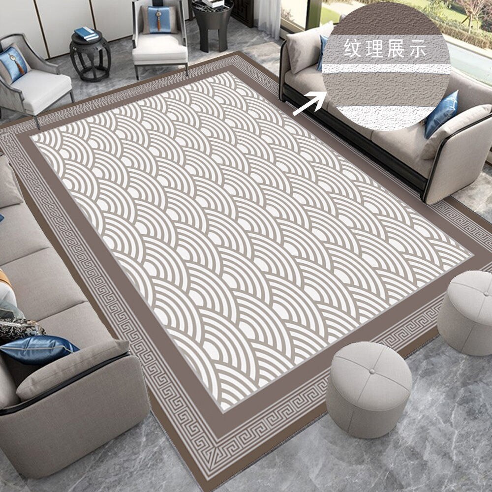 Neoclassical Carpet for Living Room Modern Decoration Bedroom Non-slip Lounge Rug Sofa Tea Table Carpet Area Rug Large Floor Mat