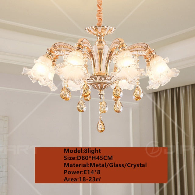 Gold crystal chandelier modern lighting for living room dinning room Chandelier lights Crystal k9 chandeliers Crystal Lights