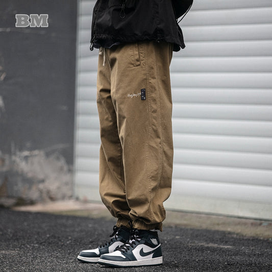 Japanese Streetwear Vintage Cargo Pants Men Clothing Harajuku Trendy Casual Trousers Korean Fashion Oversize Harem Joggers Male