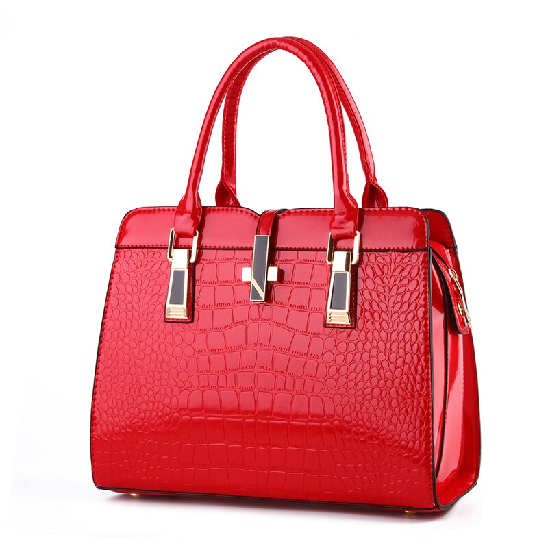 TRAVEASY 2022 Crocodile Print Fashion Handbag Women Shoulder Bag PU Leather OL Ladies Handbag Single Strape Shoulder Handbag