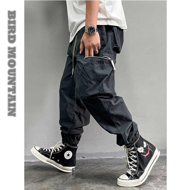 Korean Streetwear Fashion Hip Hop Cargo Pants Men Clothing Japanese Harajuku Jogging Trousers Techwear Joggers Casual Sweatpants