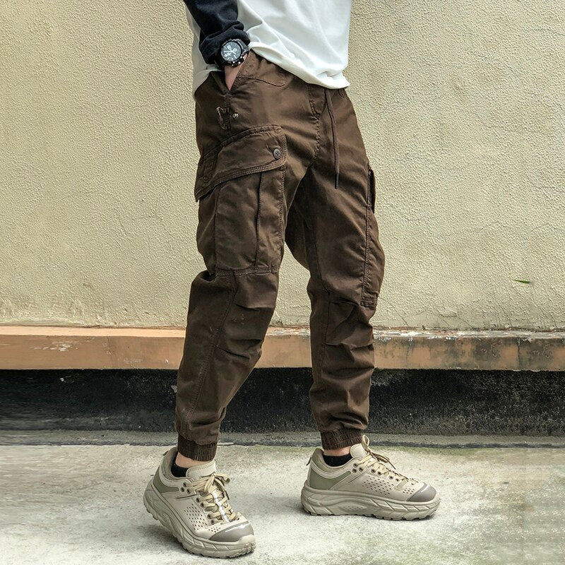 2022 Spring Autumn Fashion Streetwear Military Tactical Cargo Pants Men Clothing Japanese Harajuku Jogging Pants Black Joggers