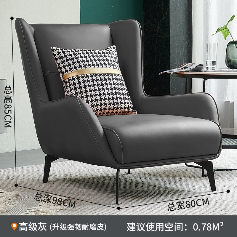 Antiques Vintage Chairs Unique Leather Lounge Elbow Support Living Room Chairs Soft Clear Fauteuil Salon Household Essentials