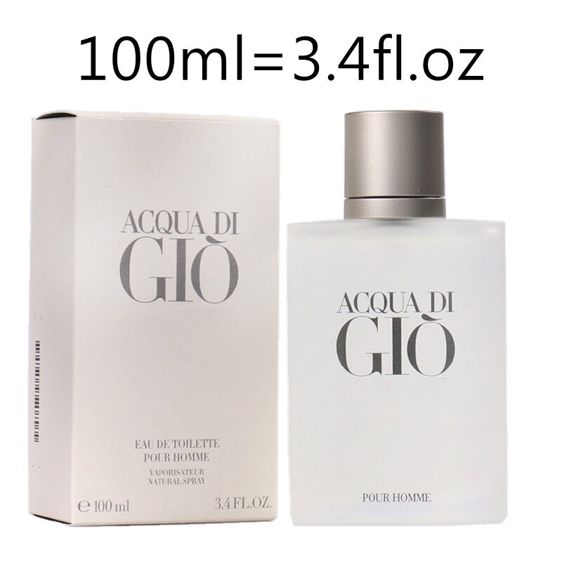 Classic Men&#39;s Perfumes 100ml Gio Absolu Pour Homme Eau De Parfum Long Lasting Cologne Men Original