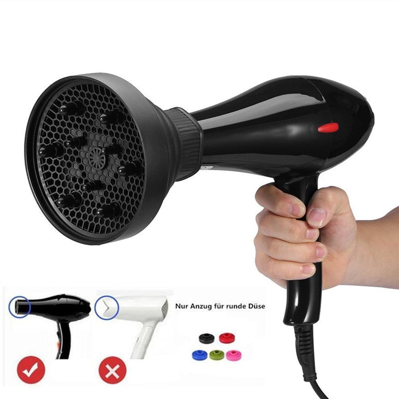 Collapsible Silicone Hair Dryer Diffuser Travel and Easy Storage Fit Nozzle Diameter Suitable 4-4.8cm Hairdressing Tools