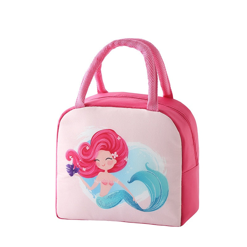 Cartoon Lunch Bag Portable Insulated Thermal Lunch Box Picnic Supplies Bags Milk Bottle For Women Girl Kids Children 2022 New