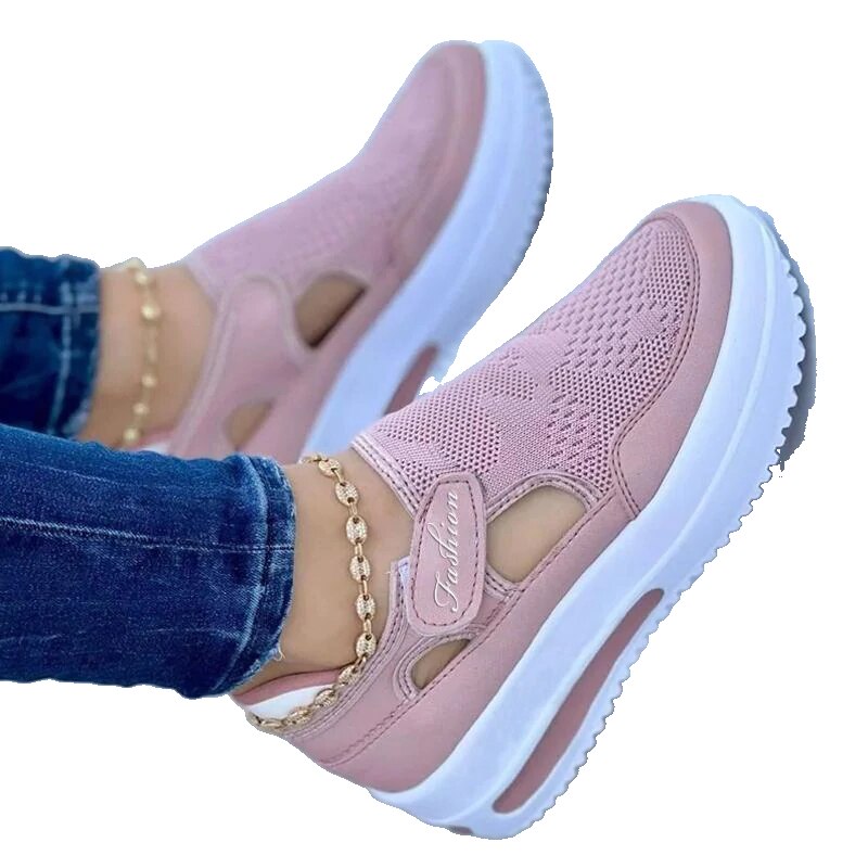 Women Flats New Thick Soled Comfortable Shoes Women Hollow Out Women&#39;s Shoes Retro Sneakers Women Shoe Moccasins Plus Size Shoes