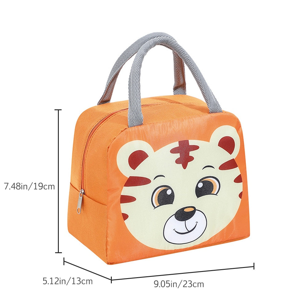 Cartoon Lunch Bag Portable Insulated Thermal Lunch Box Picnic Supplies Bags Milk Bottle For Women Girl Kids Children 2022 New