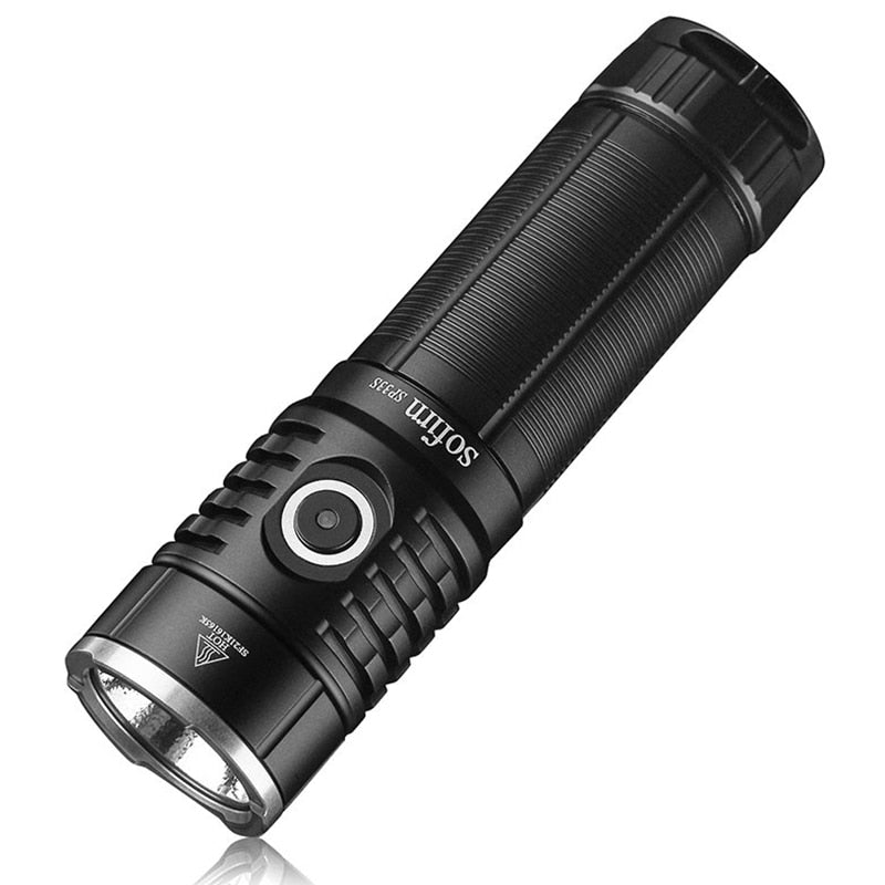 Sofirn SP33S USB C Rechargeable XHP70.2 5000lm Powerful LED Flashlight  26650 21700 Torch  with Power Bank Function