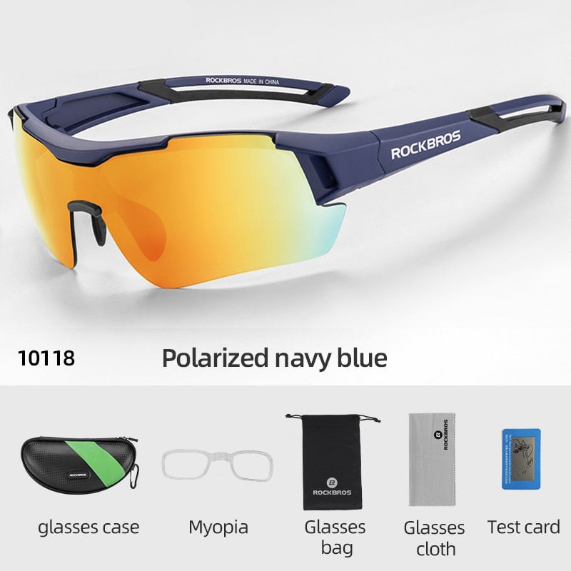 ROCKBROS Cycling Glasses MTB Road Bike Polarized Sunglasses UV400 Protection Ultra-light Unisex Bicycle Eyewear Sport Equipment