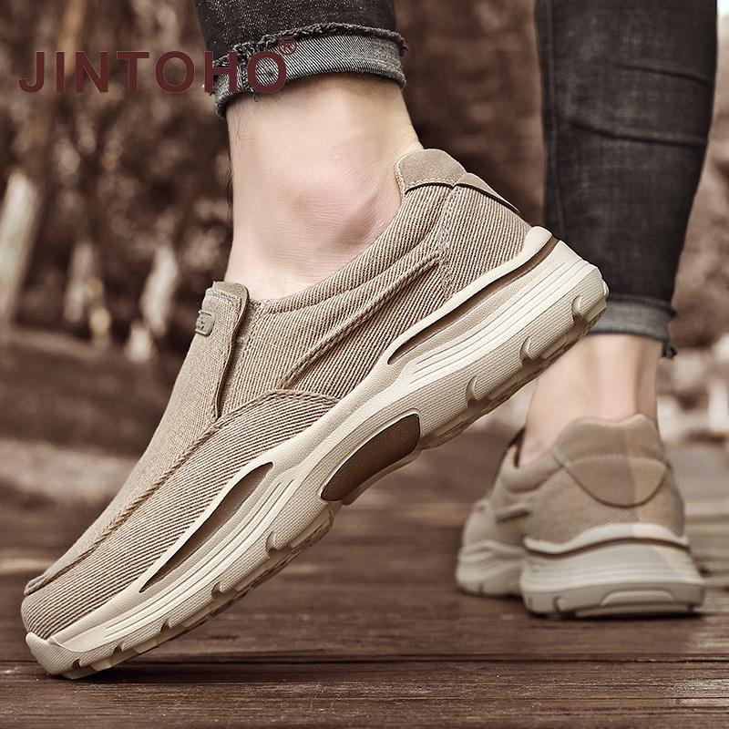 Men&#39;s Casual Shoes Canvas Breathable Loafers Men 2021 New Male Comfortable Outdoor Walking Shoes Classic Loafers Men Sneakers