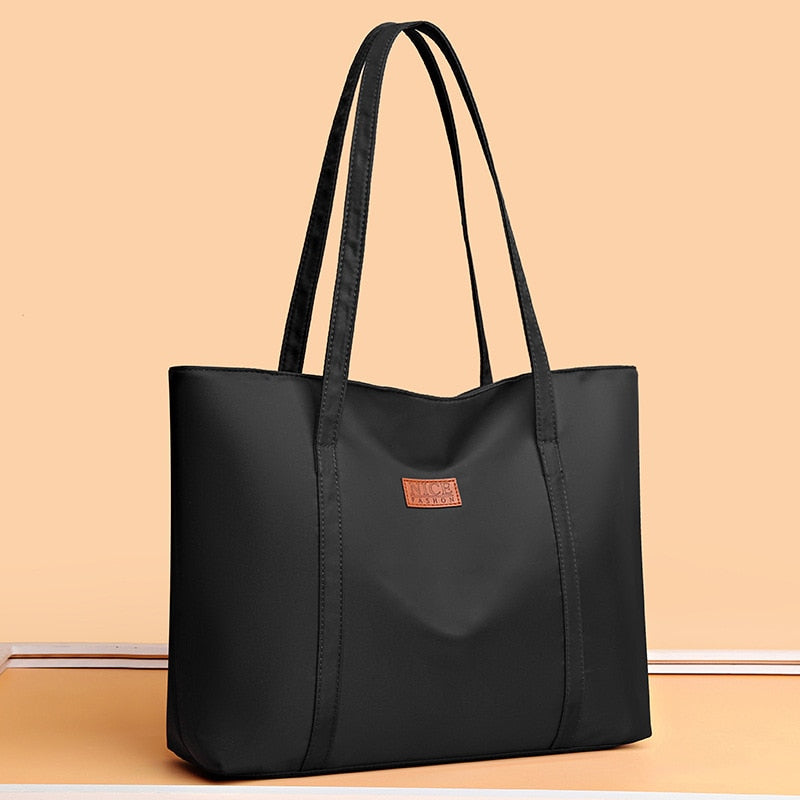 TRAVEASY 2023 Casual Oxford Large Capacity Vintage Tote Bags for Women Fashion Solid Color Thread Female Shoulder Bags Hand Bags