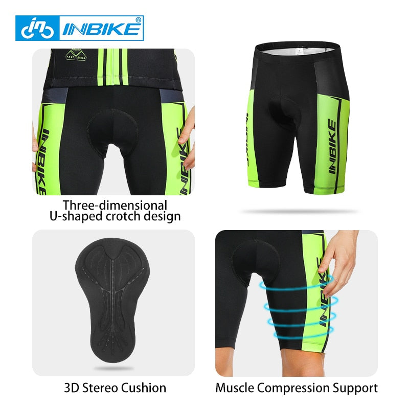 Cycling Shorts Man with 3D Padded Men&#39;s Tights Bicycle Shorts Reflective Riding Pants Bike Trousers  Underwear Clothes Quick-Dry