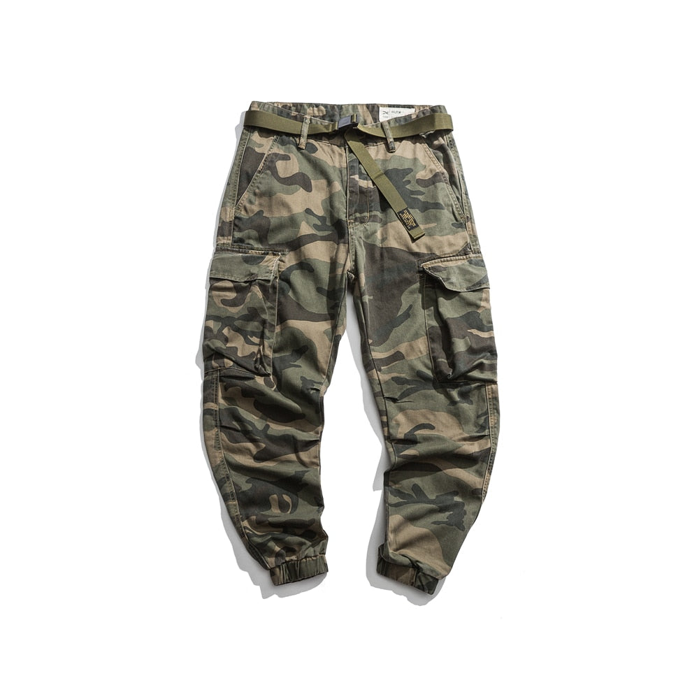 Fashion High Quality Military Camo Tactical Cargo Pants American Streetwear Casual Trousers Men Clothing Harajuku Joggers male