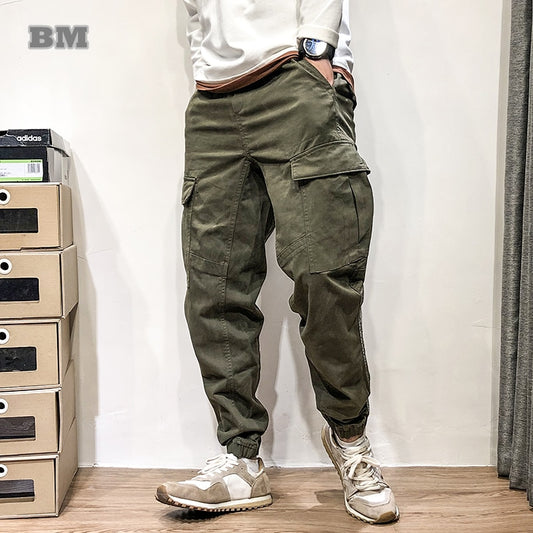 Streetwear Joggers Cargo Pants For Men Military Tactical Pants Harajuku Casual Trousers Korean Fashion Solid Color Jogging Male