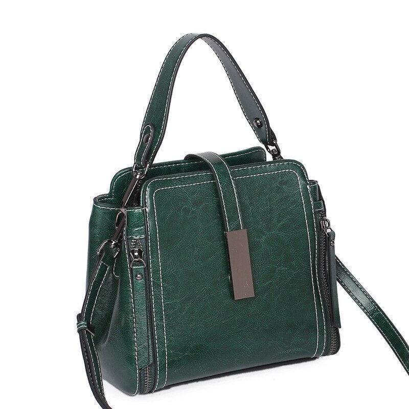CFUN YA Luxury Genuine Leather Square Bag For Women Autumn Winter Ladies Shoulder Bags Crossbody Messenger Pack Female Handbag