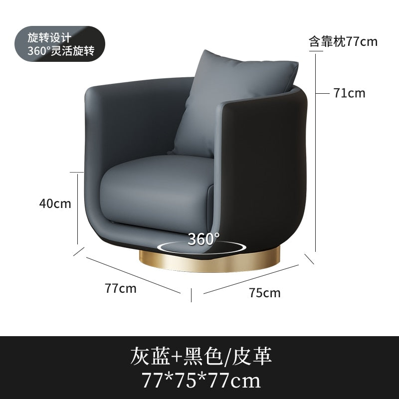 Nordic Living Room Chair Lounge Accent Vanity Salon Office Luxury Designer Chair Bedroom Arm Lazy Fauteuil Salon Dining Chairs