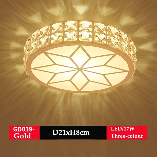 Nordic Modern Led Ceiling Lights for livingroom bedroom lustre led home decor Dimmable Ceiling light Crystal/Gold Ceiling Lamp
