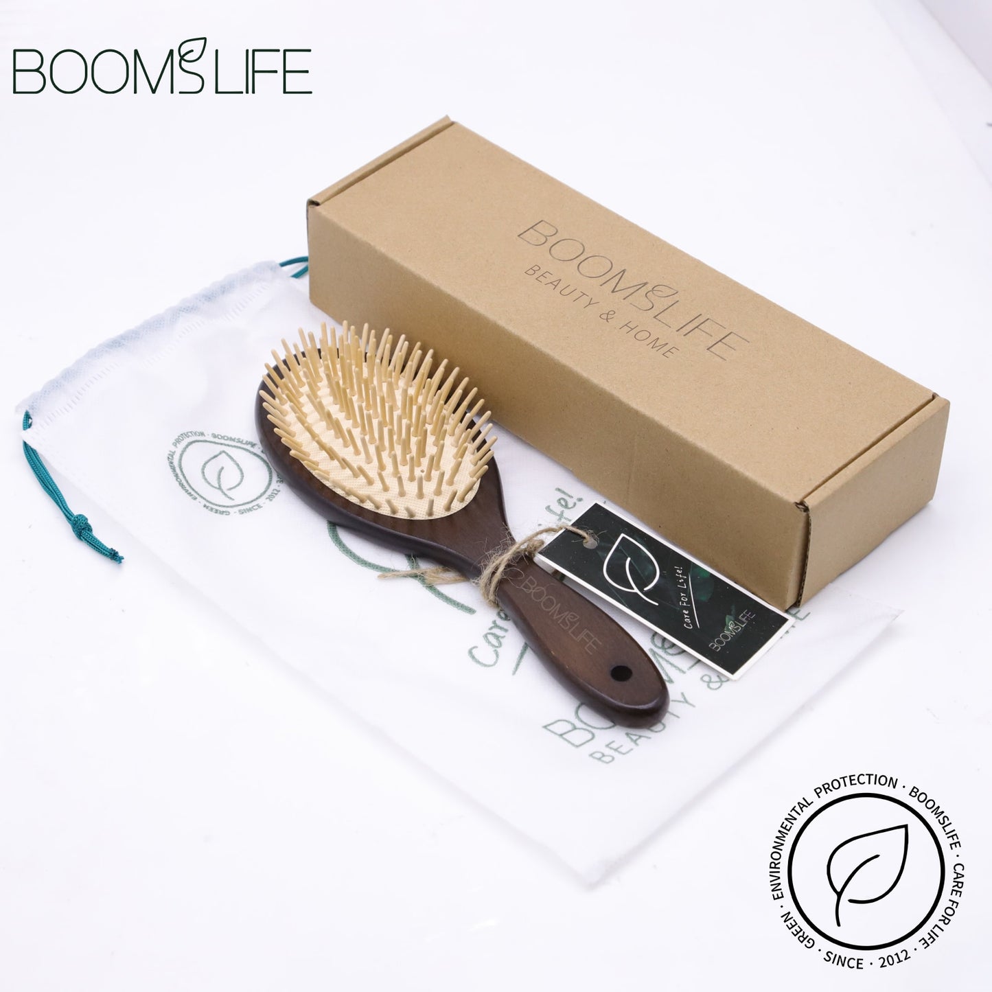 Steel Hair Brush Personalized Logo Wood Comb Metal Stainless Pin Hair Brushes Portable Detangling Hair Brush Massage Scalp Comb1