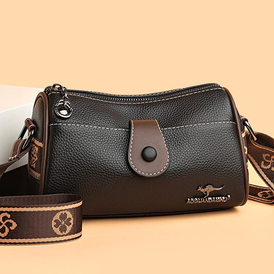 Crossbody Bags Cowhide Bag 2022 New Women&#39;s Bag Leather Soft Leather Zero Wallet Fashion Versatile Messenger Bags For Women