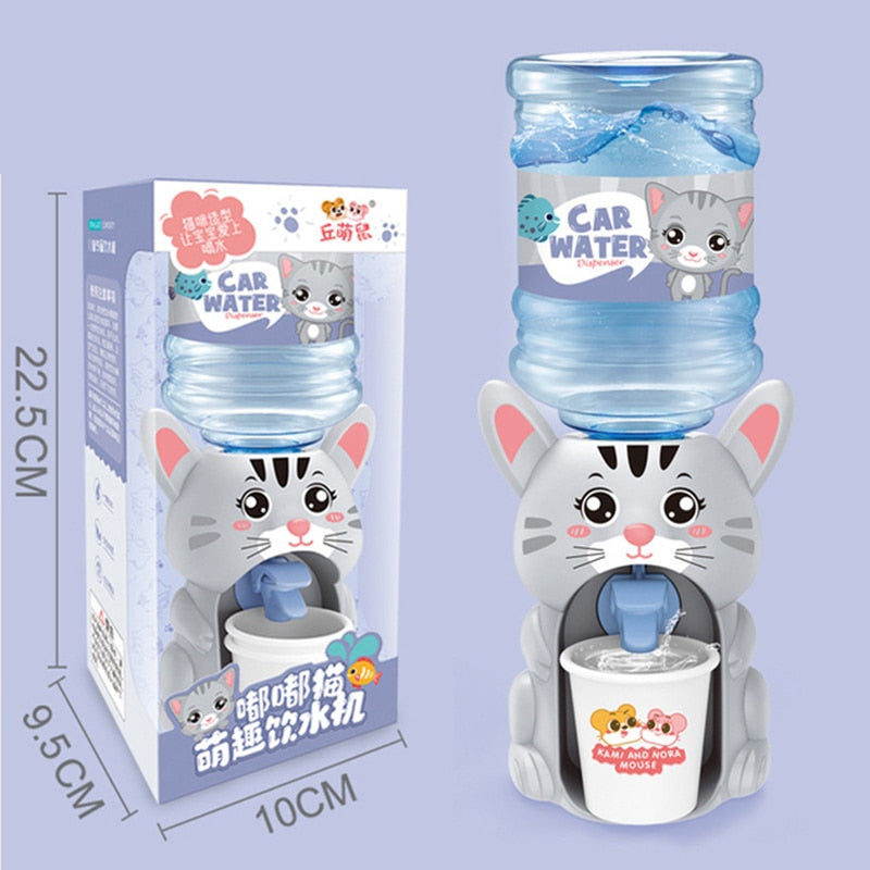 Mini Water Dispenser Baby Toy Drinking Water Hand Press Water Bottle Pump Cooler Lifelike Cute Children Cosplsy Props Home