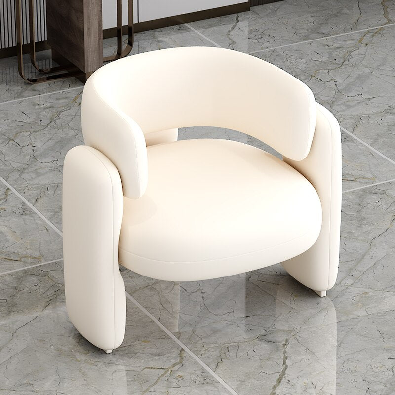 Arm White Living Room Chair Nordic Makeup Modern Art Bold Lazy Chair Bedroom Design Love Dressing Cadeiras Computer Armchair