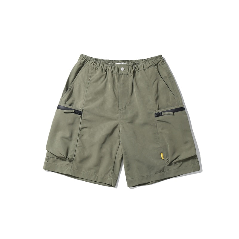 Summer Japanese Streetwear Fashion Big Pocket Cargo Shorts Harajuku Loose Trend Casual Pants Men Clothing Basketball Shorts