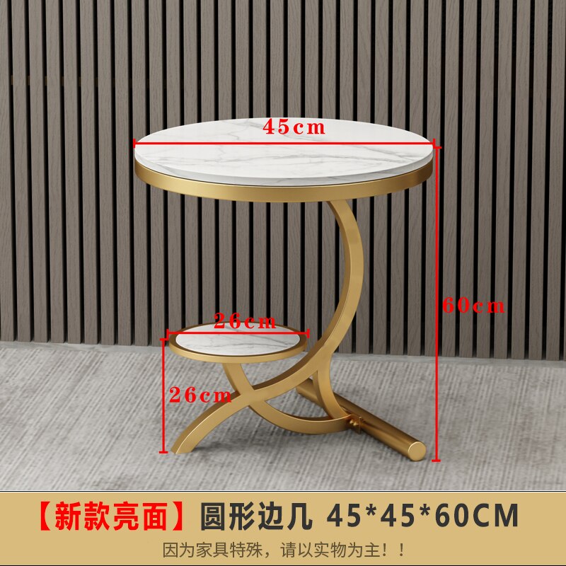 Round Modern Coffee Table Center Gold Luxury Auxiliary Service Coffee Tables Living Room Table Basse De Salon Bedroom Furniture