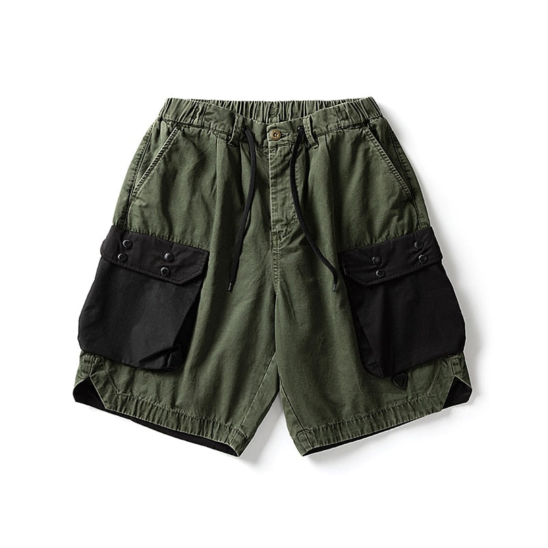 2022 Summer Fashion Streetwear High Quality Cargo Shorts Harajuku Casual Vintage Distressed Basketball Pants Men Clothing