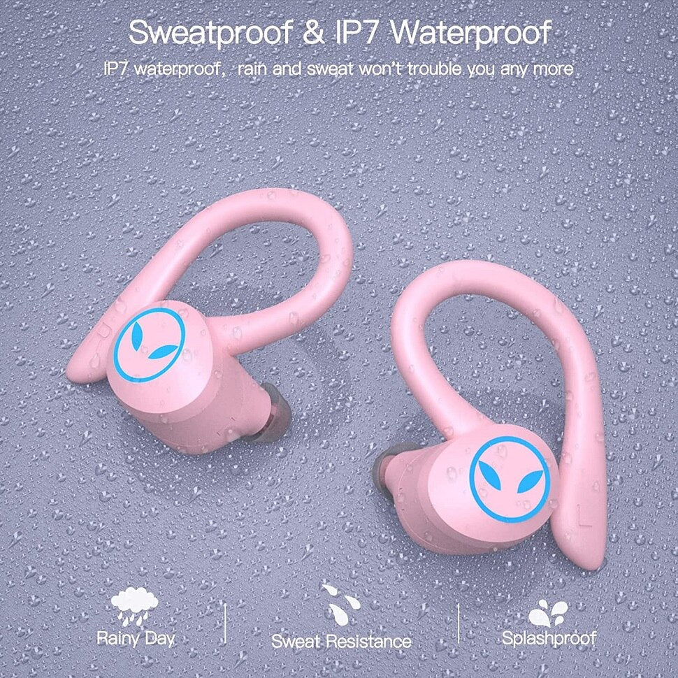 Sport Headphones Wireless In-Ear Bluetooth 5.1 Earbuds with CVC8.0 Mic Deep Bass Stereo Sound 42H Playtime, In-Ear Earphones