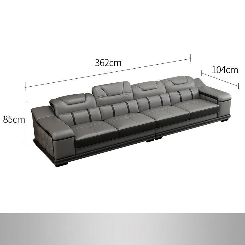 Genuine Leather Sofa Cama Leather Couch Big Sofas Sleeper Sofa Set Living Room Furniture Sofas Modernos Para Sala Sectional Sofa