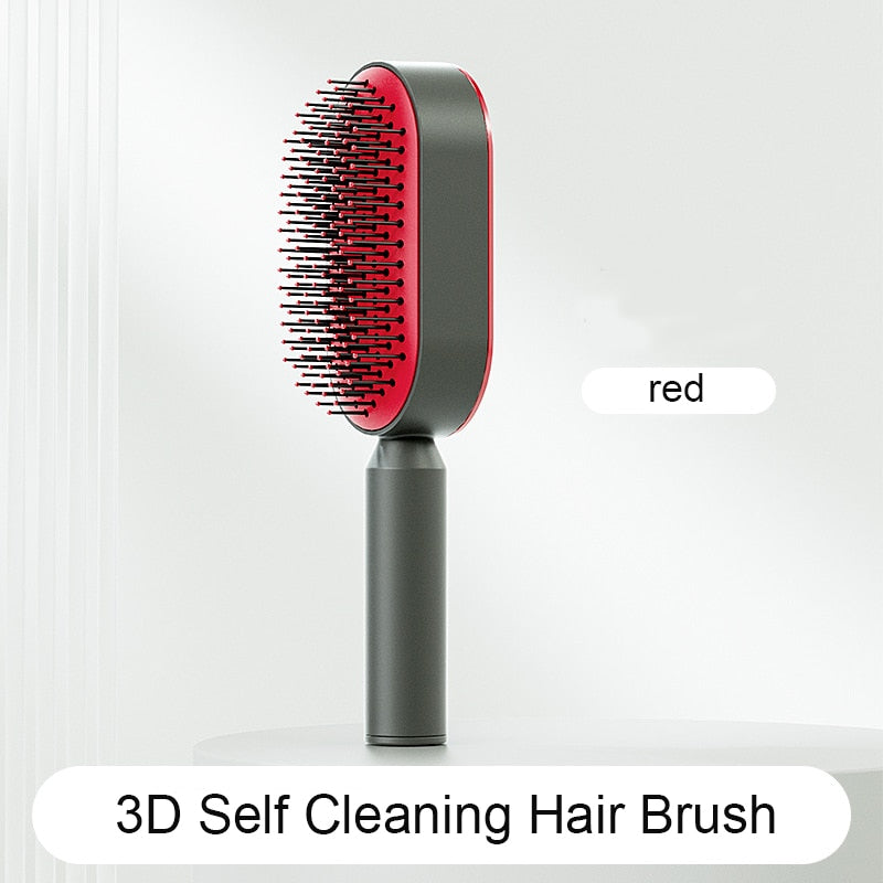 One-Key Quick Self Cleaning Hair Comb Women Hair Brush Air Cushion Scalp Massage Comb Hair Styling Tools Airbag Comb