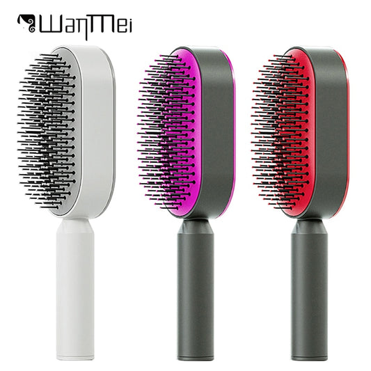 One-Key Quick Self Cleaning Hair Comb Women Hair Brush Air Cushion Scalp Massage Comb Hair Styling Tools Airbag Comb