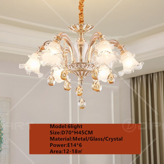 Gold crystal chandelier modern lighting for living room dinning room Chandelier lights Crystal k9 chandeliers Crystal Lights