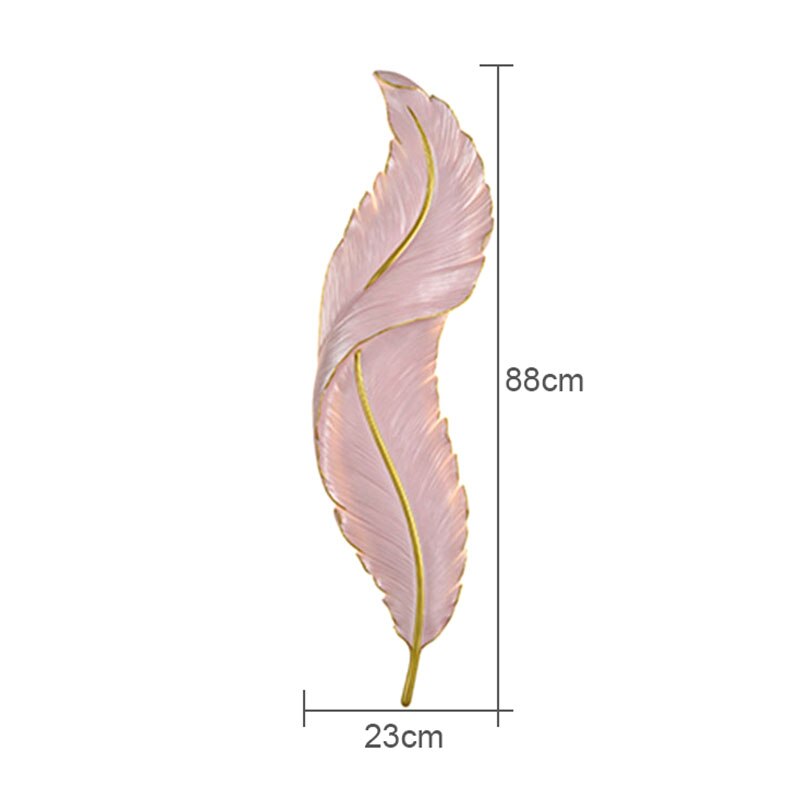 Modern Minimalist Living Room Tv Background Feather Wall Lamp Bedroom Bedside Decorative Nordic Luxury Indoor Lighting For Home