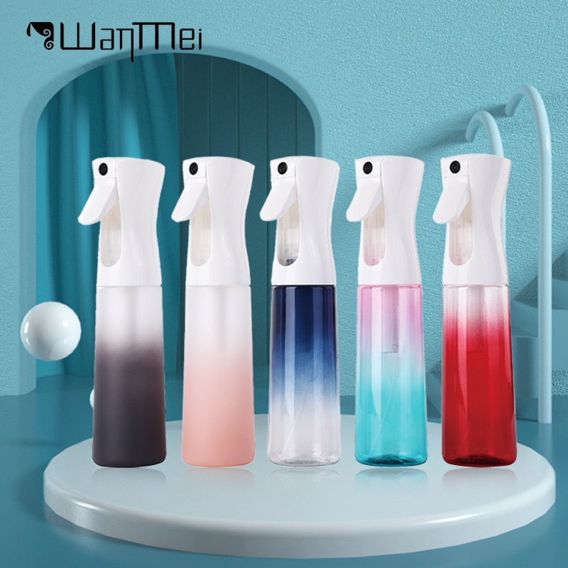 300ml Hair Spray Bottles Continuous Super Fine Water Mister Bottle Refillable Leak-proof for Hair styling Cleaning Gardener