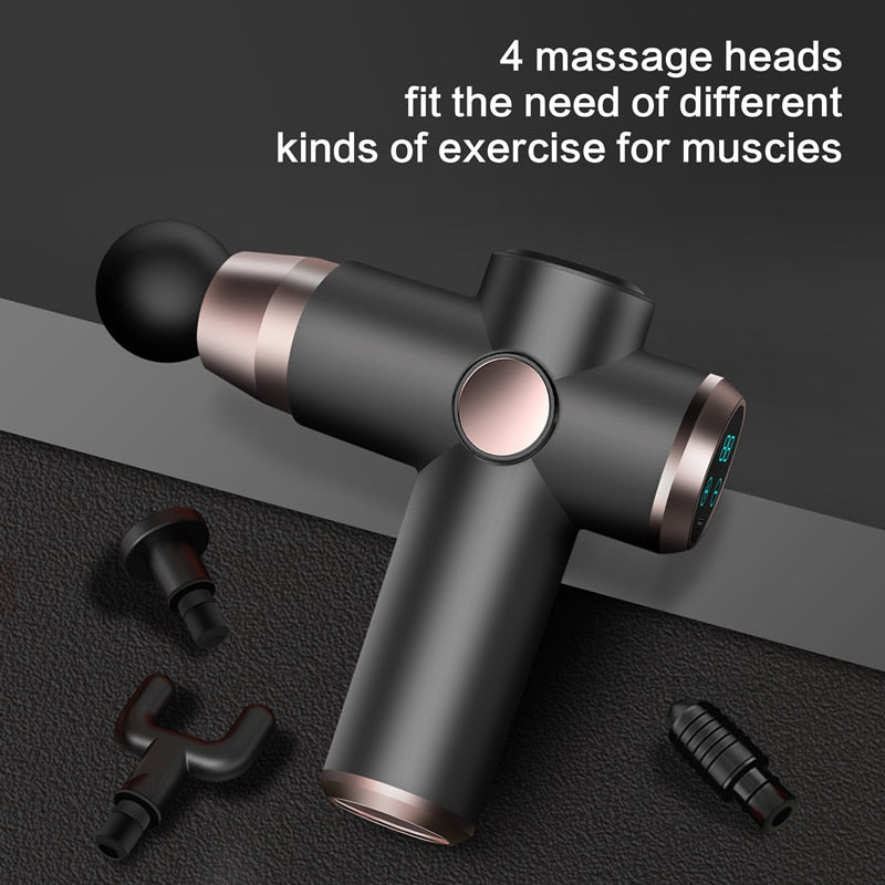 Massage Gun Electric Pain Relief Body Relaxation Fascial Gun Fitness Equipment Deep Muscle Stimulation High Frequency Power