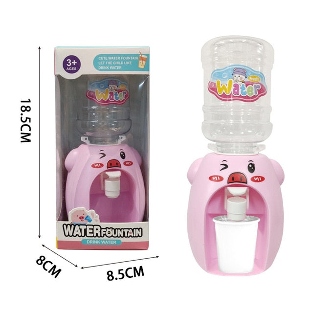 Mini Water Dispenser Baby Toy Drinking Water Hand Press Water Bottle Pump Cooler Lifelike Cute Children Cosplsy Props Home