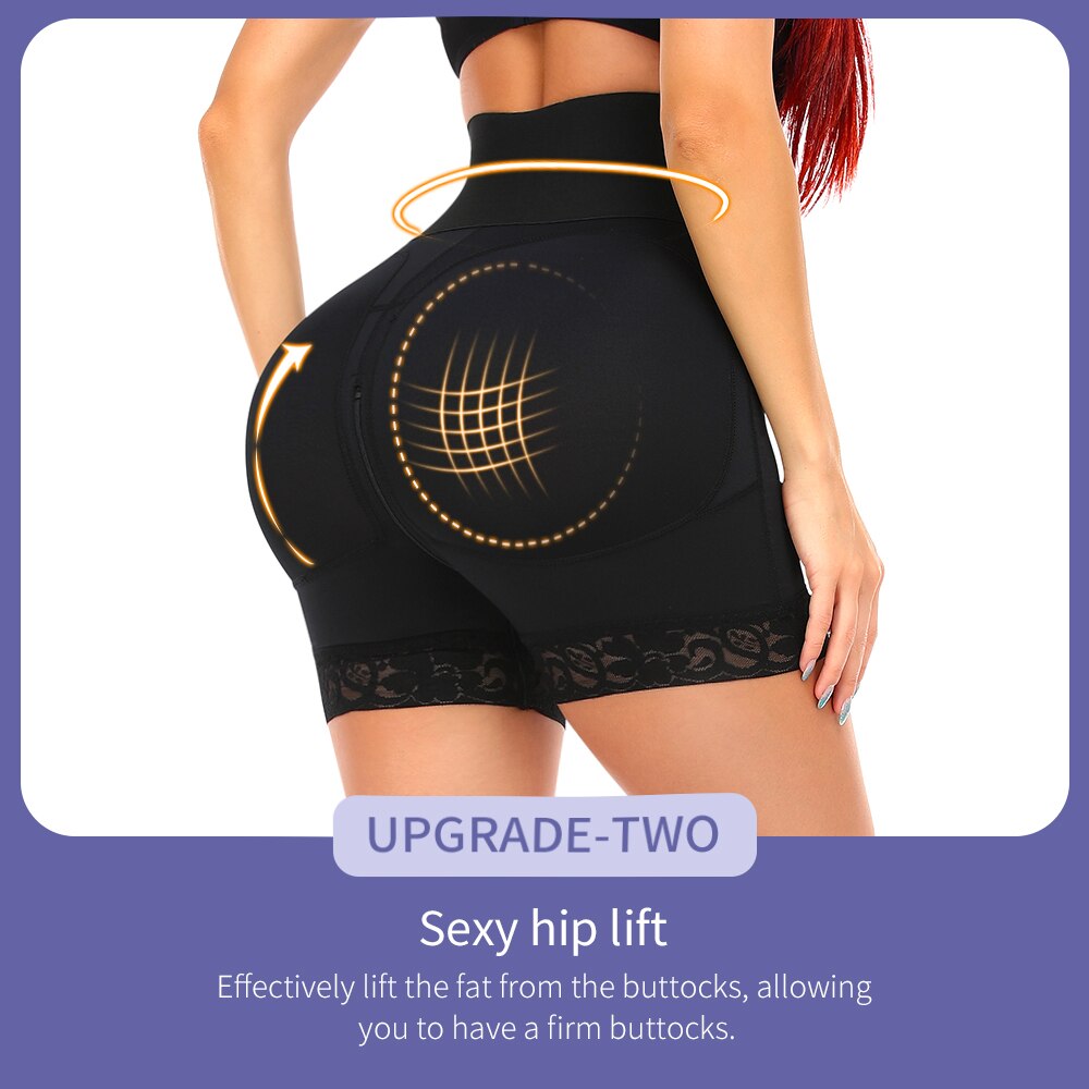 Women High Waist Trainer Shaping Shorts Buckle Postpartum Body Shaper  Hip Enhancer Shapewear Butt Lifter Tummy Control Panties